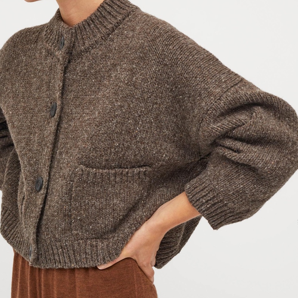 Rare babaā no23 Oak Spanish Wool Cardigan NWOT